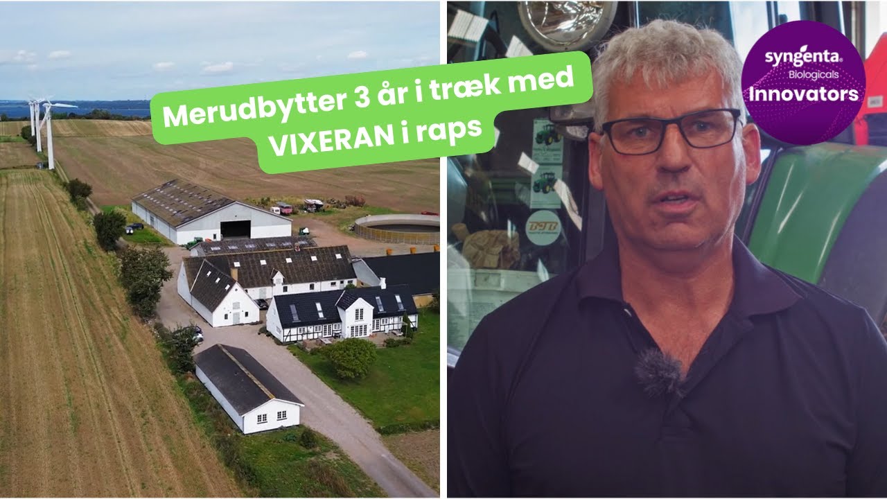 Jan får 750 kg merudbytte i raps med Vixeran - Nu skal hele arealet behandles med VIXERAN!