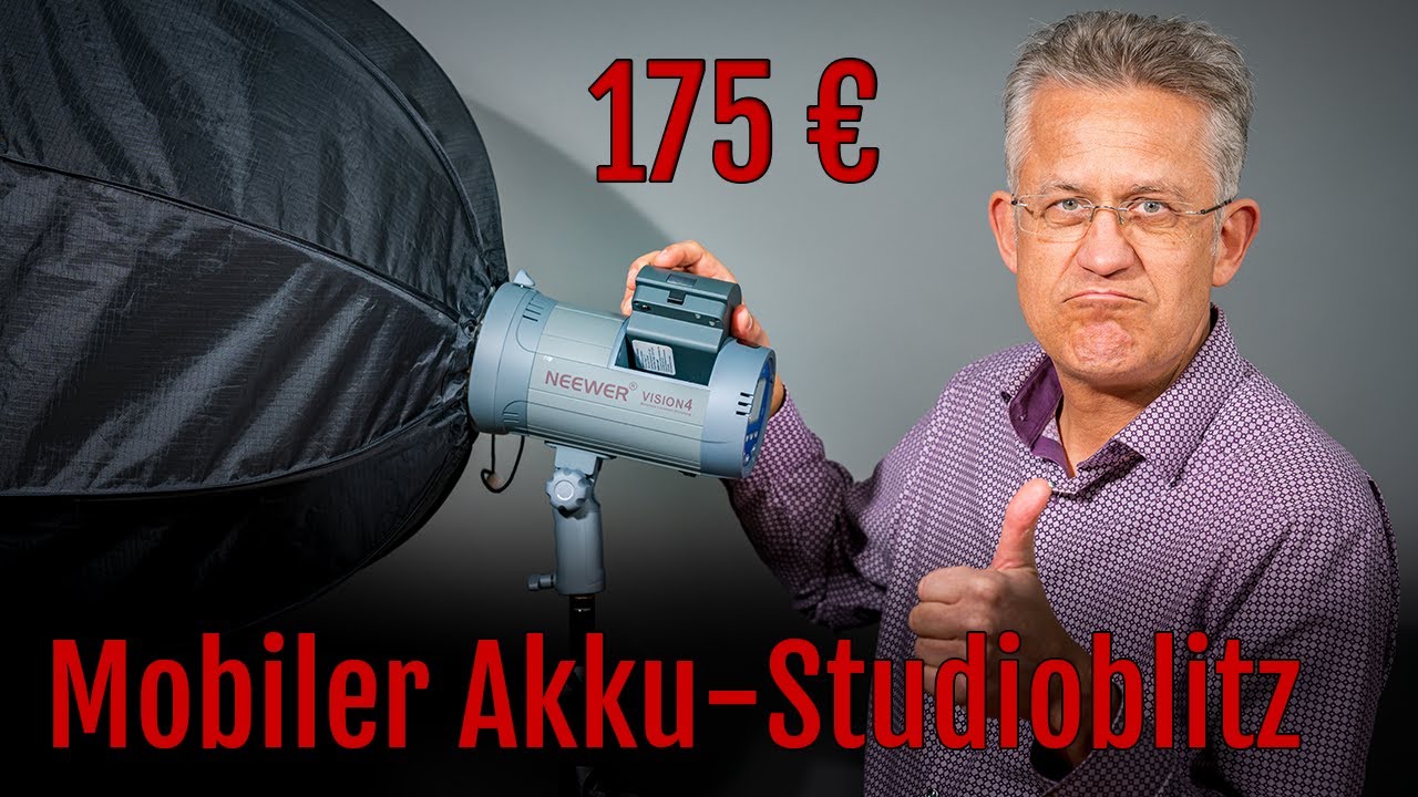 Neewer mobiler Akku-Studioblitz Vision 4 mit Li-Ionen-Akku – Test – Review [Deutsch]