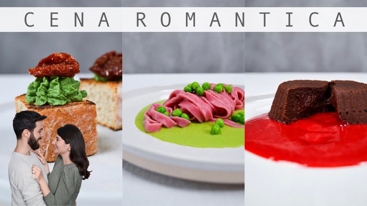 CENA ROMANTICA | Menù facile, gustoso, e colorato | Vegano, senza latte, e senza uova
