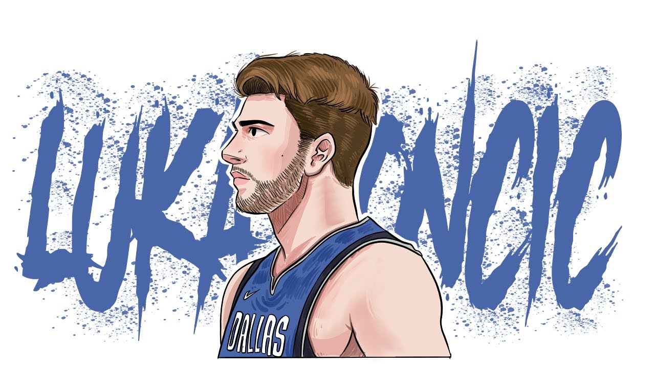 how to draw Luka Doncic