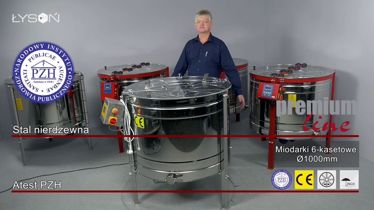 Miodarka 6-kasetowa 1000mm PREMIUM - ramka D, WP