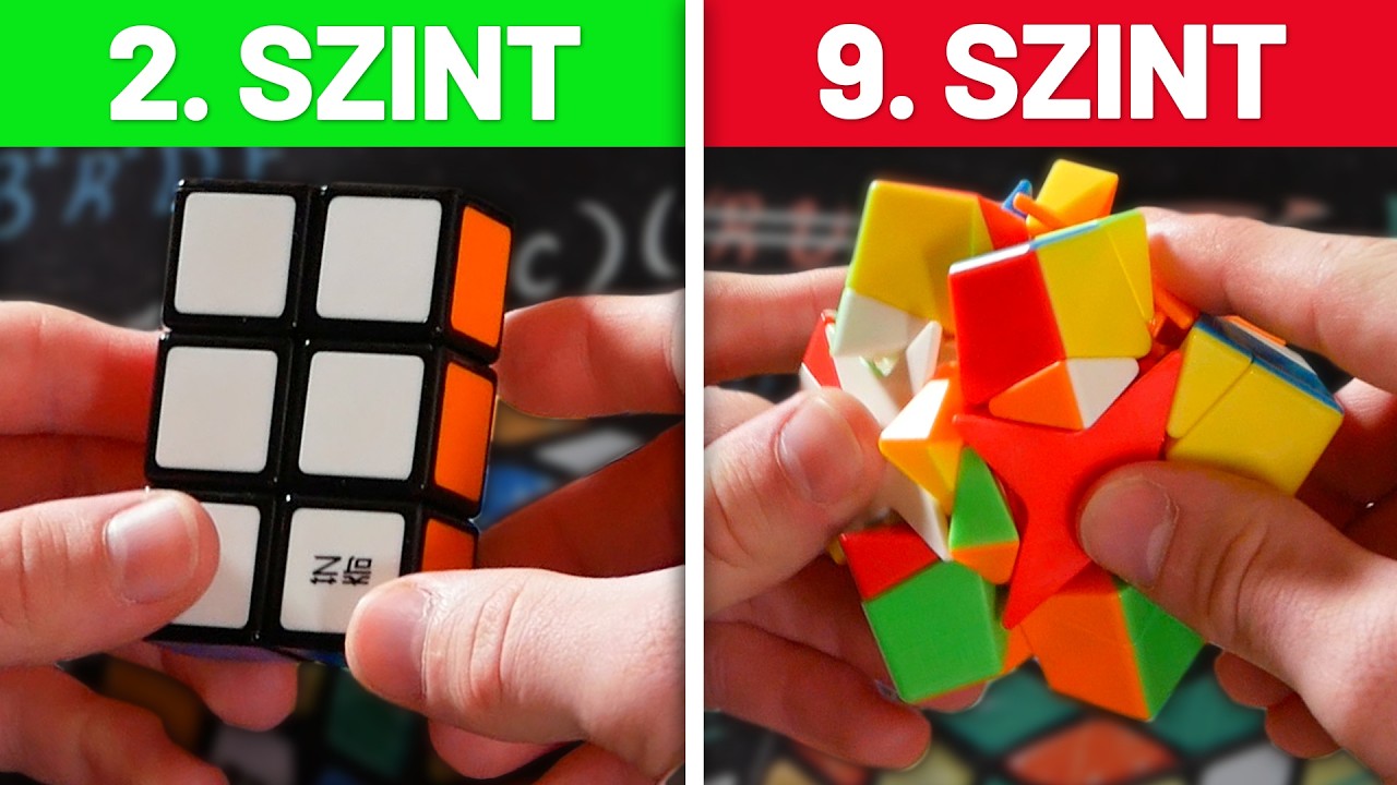 Rubik Kockák A Legkönyebbtől A Legnehezebbig! | Rubik Kocka Bemutató
