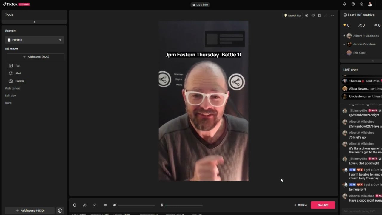 How to add Text to the Screen on TikTok Live Studio