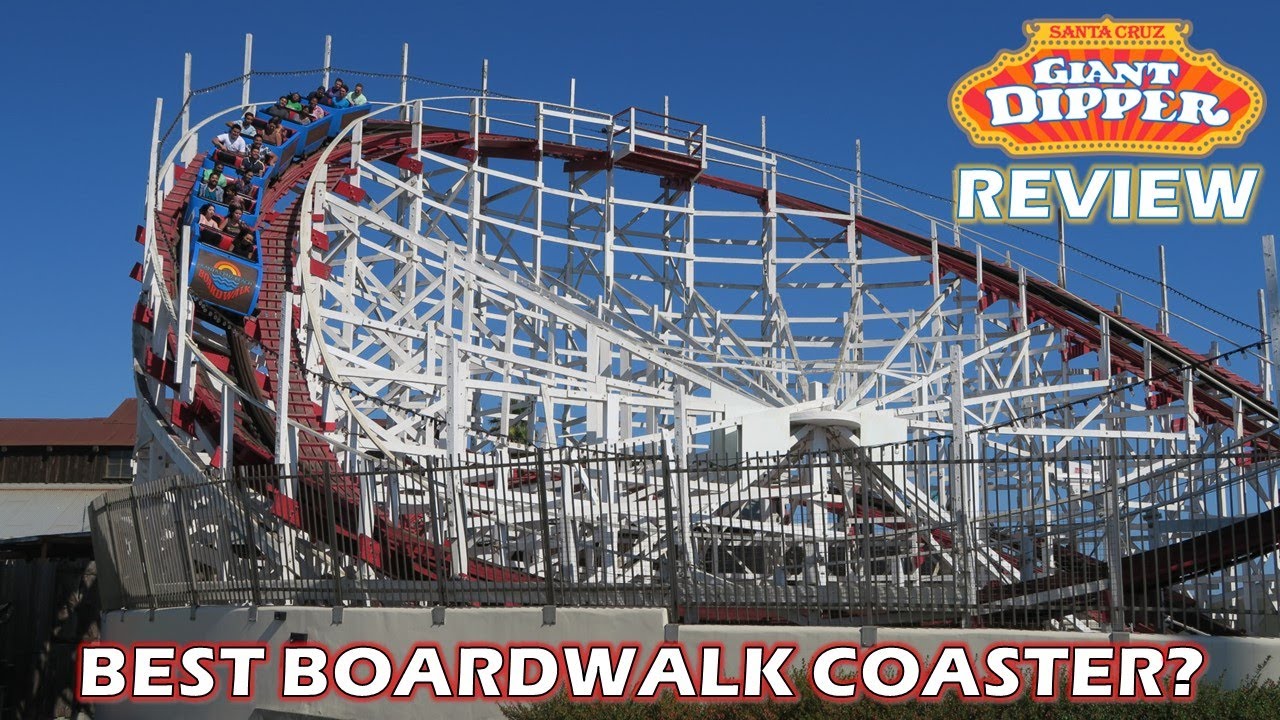 Обзор Giant Dipper, классические деревянные горки Santa Cruz Beach Boardwalk | Лучшие горки Board...