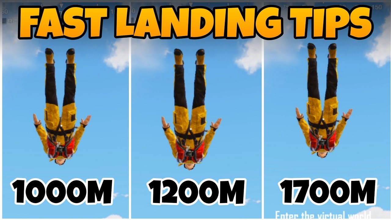 How to land fast in bgmi | fast landing in bgmi | How to land fast in bgmi new update 