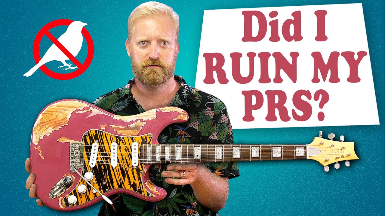DID I RUIN THIS PRS?  -  Fret look Inlays + Relic Stickers + Obnoxious pickguard AND INSANE WIRING!