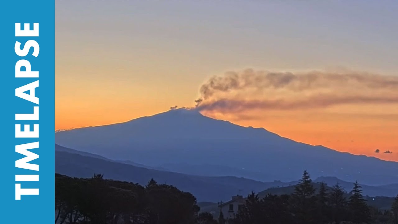 Alba sul Monte Etna - 30 Aprile 2025 Time Lapse
