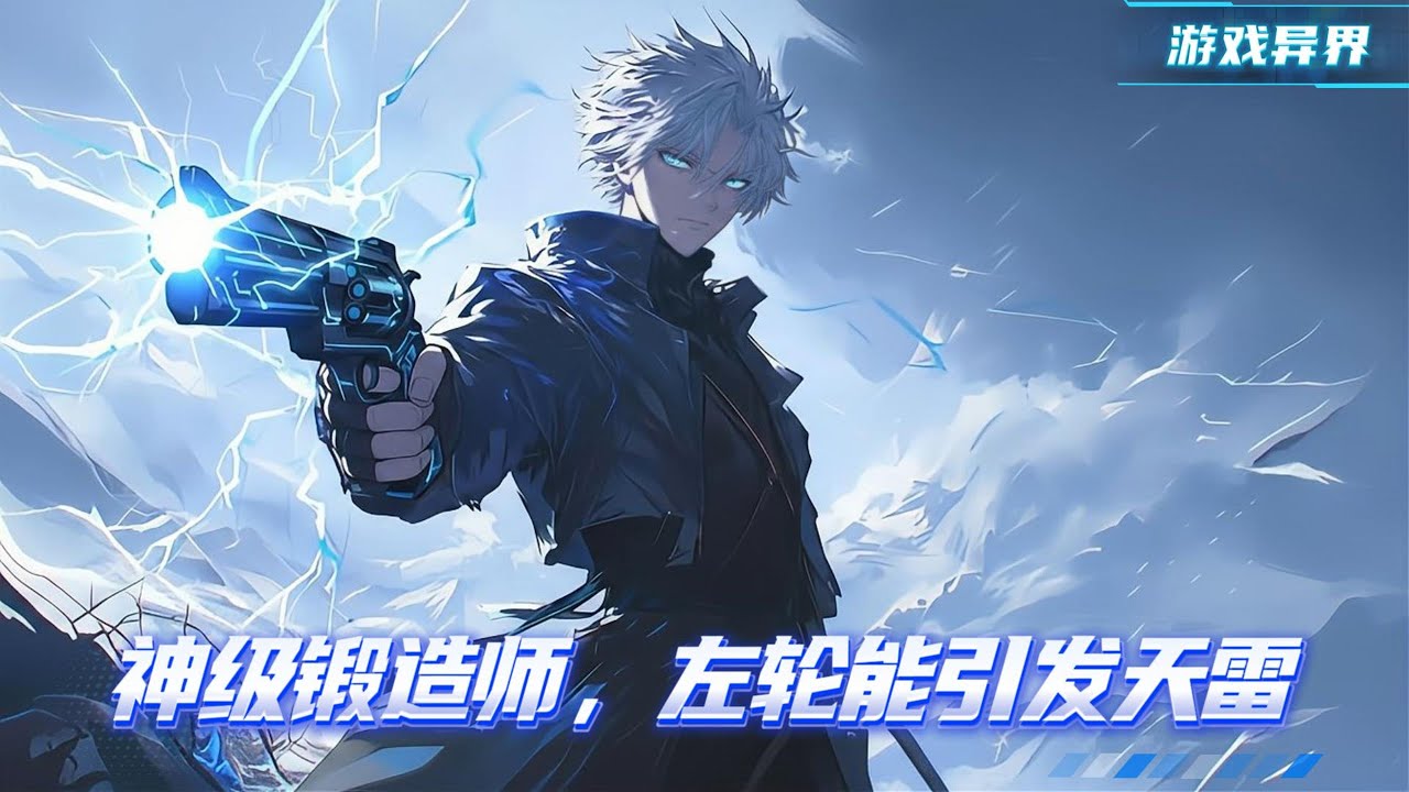 锻造师是个没战斗力的职业？当我觉醒出神话级天赋神之附灵时，玩具枪加雷属性，扣动扳机就可引动天雷召唤雷霆风暴、法术机关枪秒射法术，我造的必是神器#漫画解说 #小说 #游戏异界 #系统流