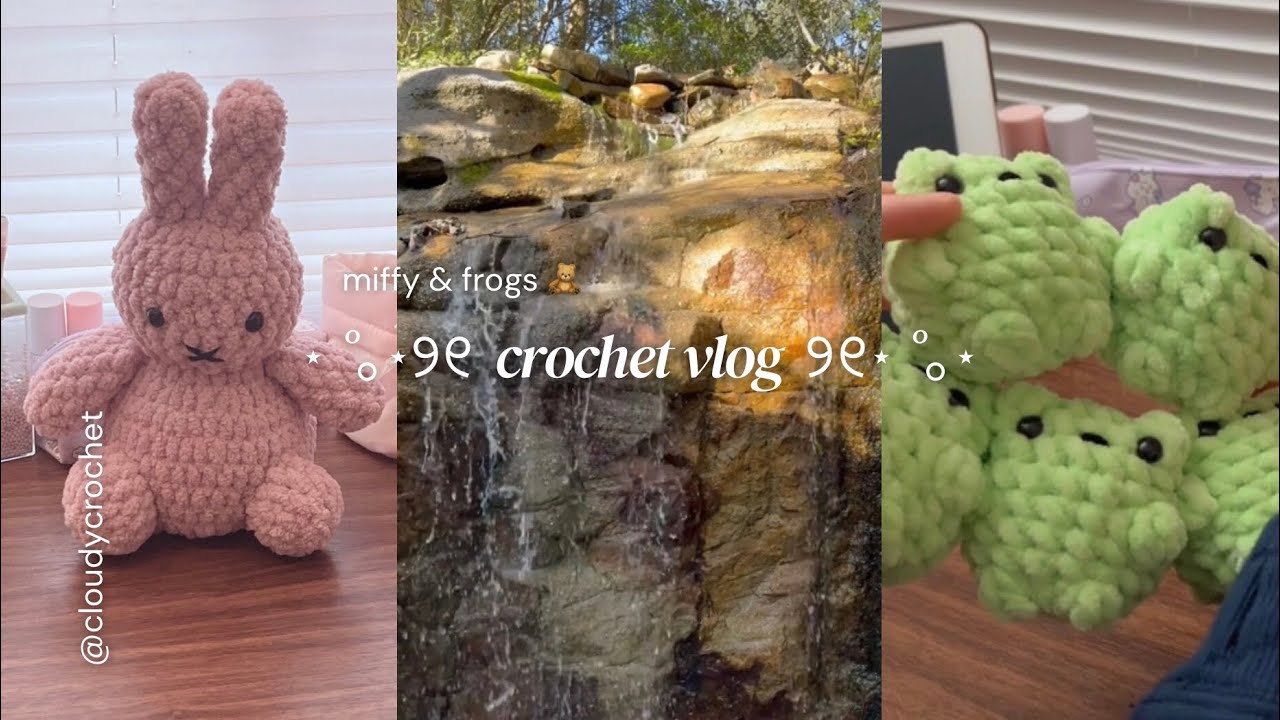 First crochet vlog: miffy and frogs  +  vaca  ₍ᐢ. .ᐢ₎ ₊˚⊹♡