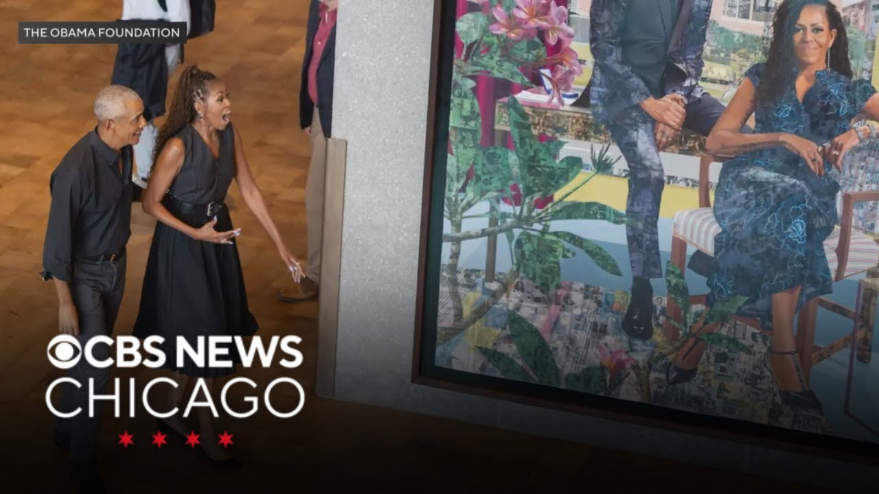 Official portrait of Barack, Michelle Obama revealed ahead of presidential center&rsquo;s opening