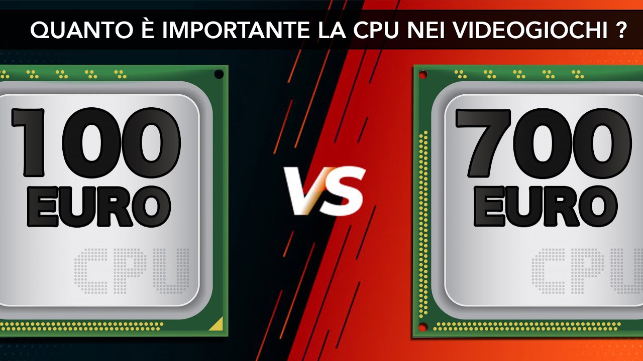 CPU DA 100€ VS. CPU DA 700€ CON I VIDEOGIOCHI !