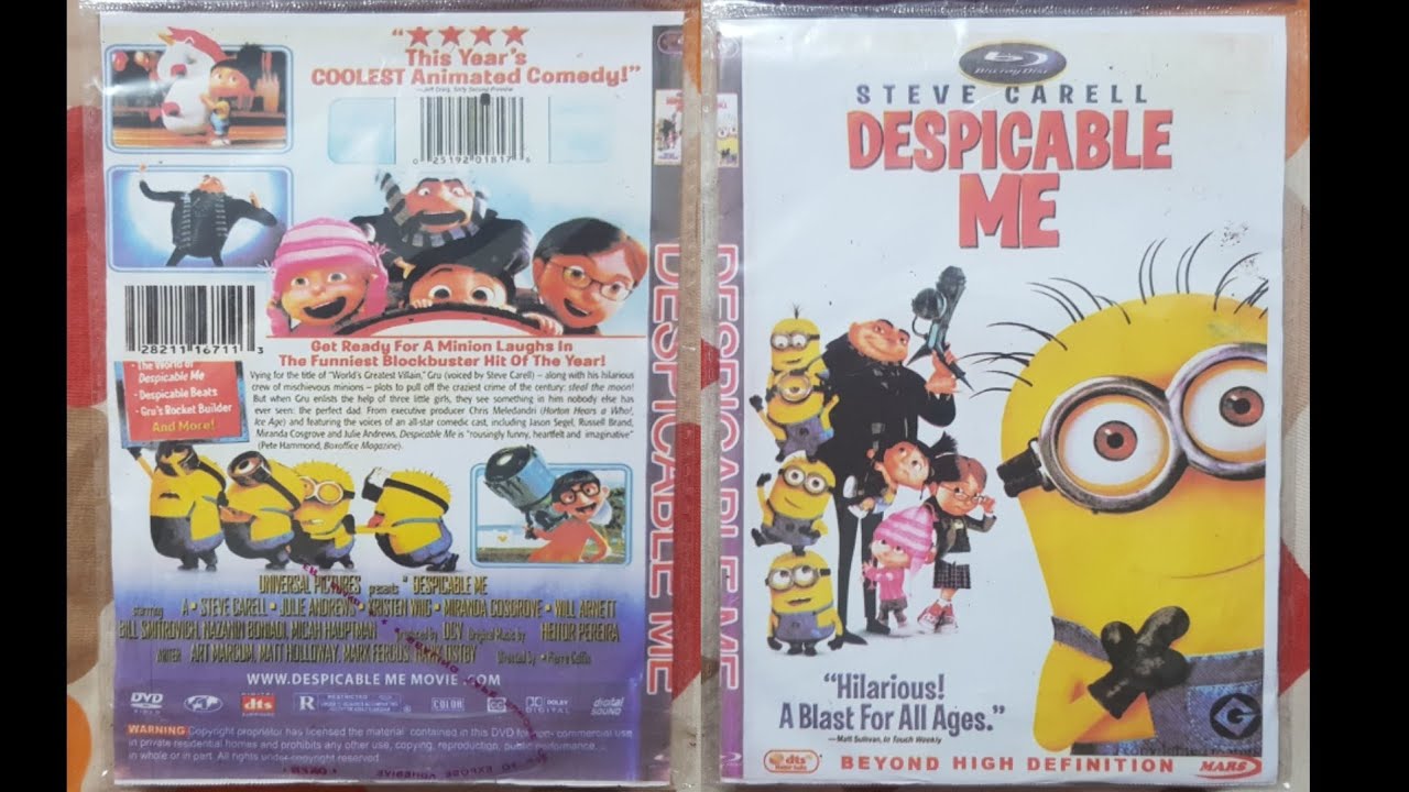 Steve Carell Despicable Me (2010) DVD Menu Walkthrough 2020