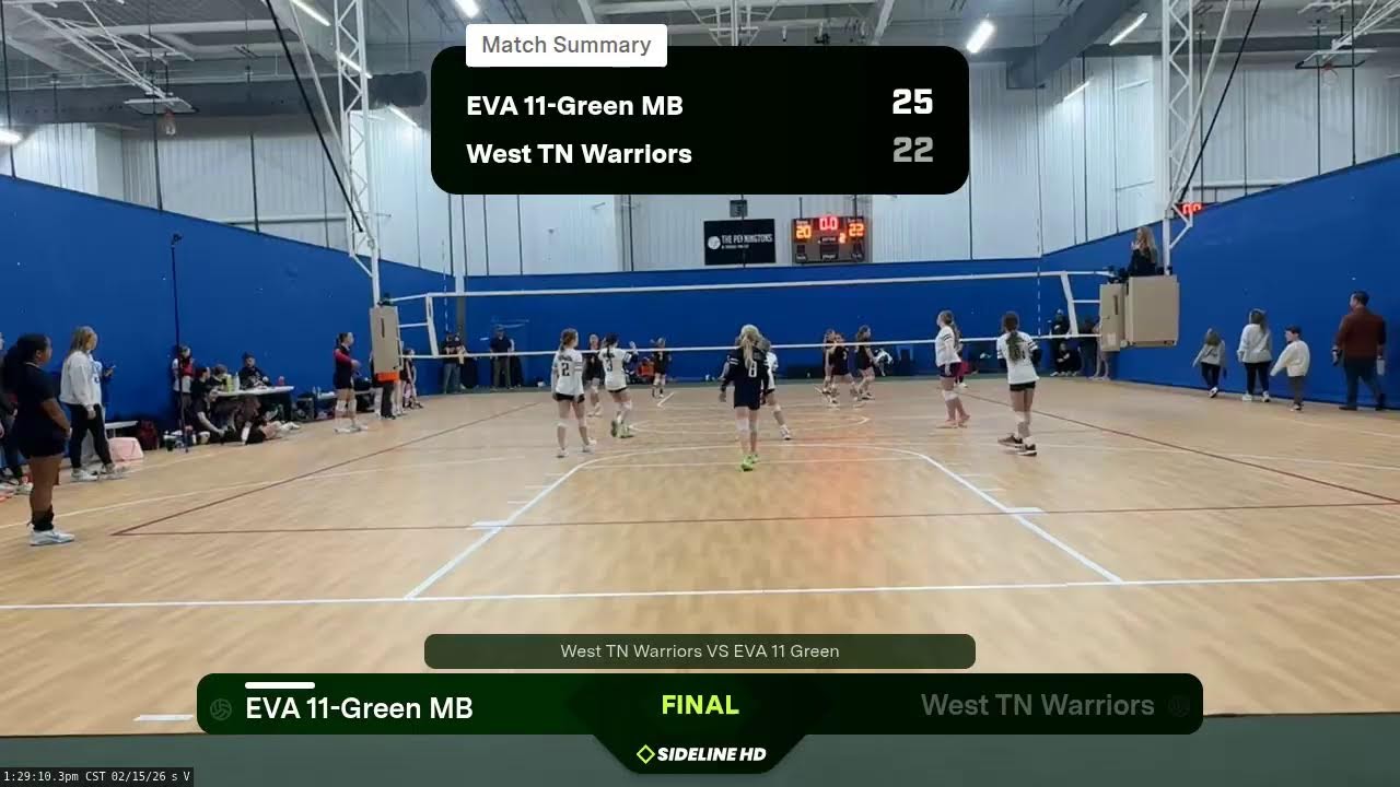 EVA 11-Green MB @ West TN Warriors (2026.02.15)