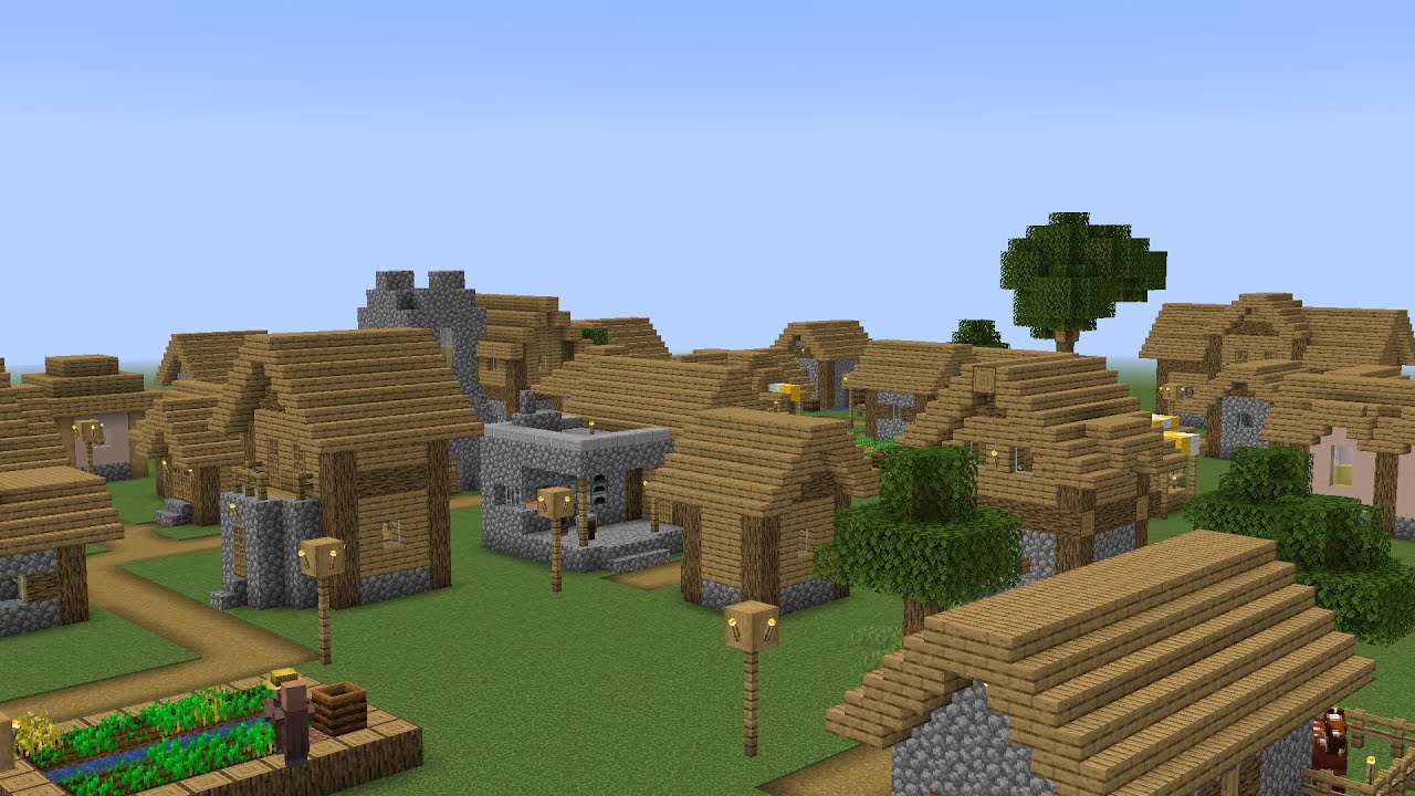 Building a whole Minecraft Village on my own... (500 Sub special)