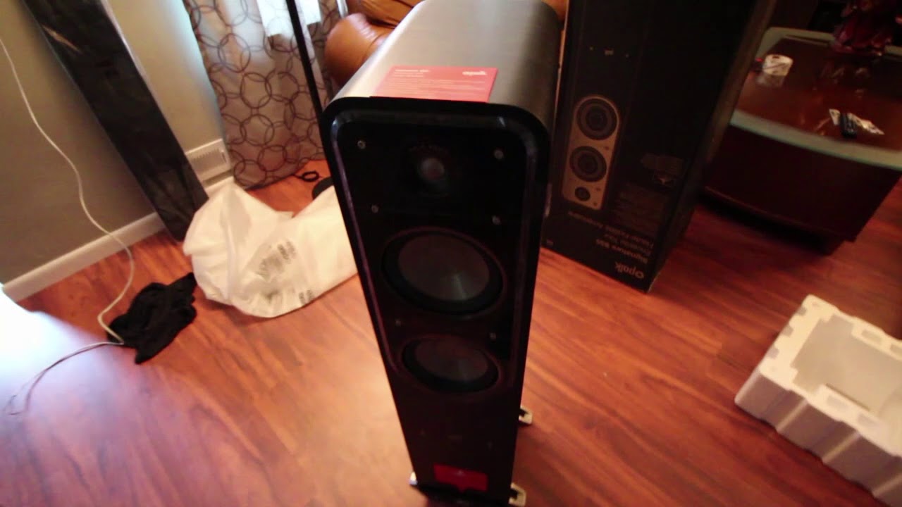 Polkaudio signature series s55 open box and setup
