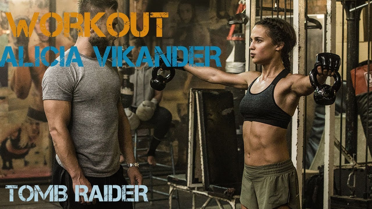 Entrenamiento de Alicia Vikander para Tomb Raider
