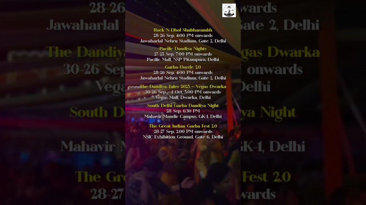 Best Garba Night Delhi | Dandiya Night in Delhi | Navratri Events 2025 #navratri #garbanight #delhi