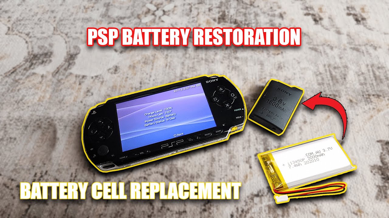 I Restored my PlayStation Portable (PSP) DEAD Battery (1000/Phat)