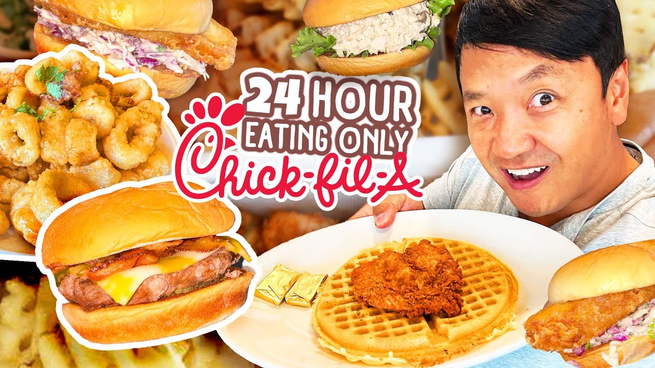 🐔 24 Hour Eating ONLY Chick-fil-A at 