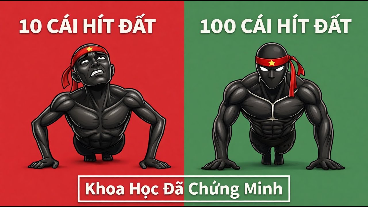 Phương pháp khoa học để vượt mốc 100 lần hít đất