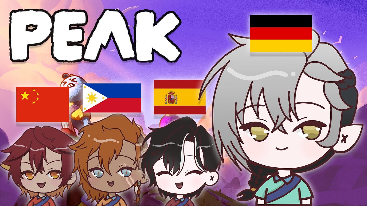 Playing PEAK but there's a catch... ft. Ryzar, Malim & Lucien【PEAK】