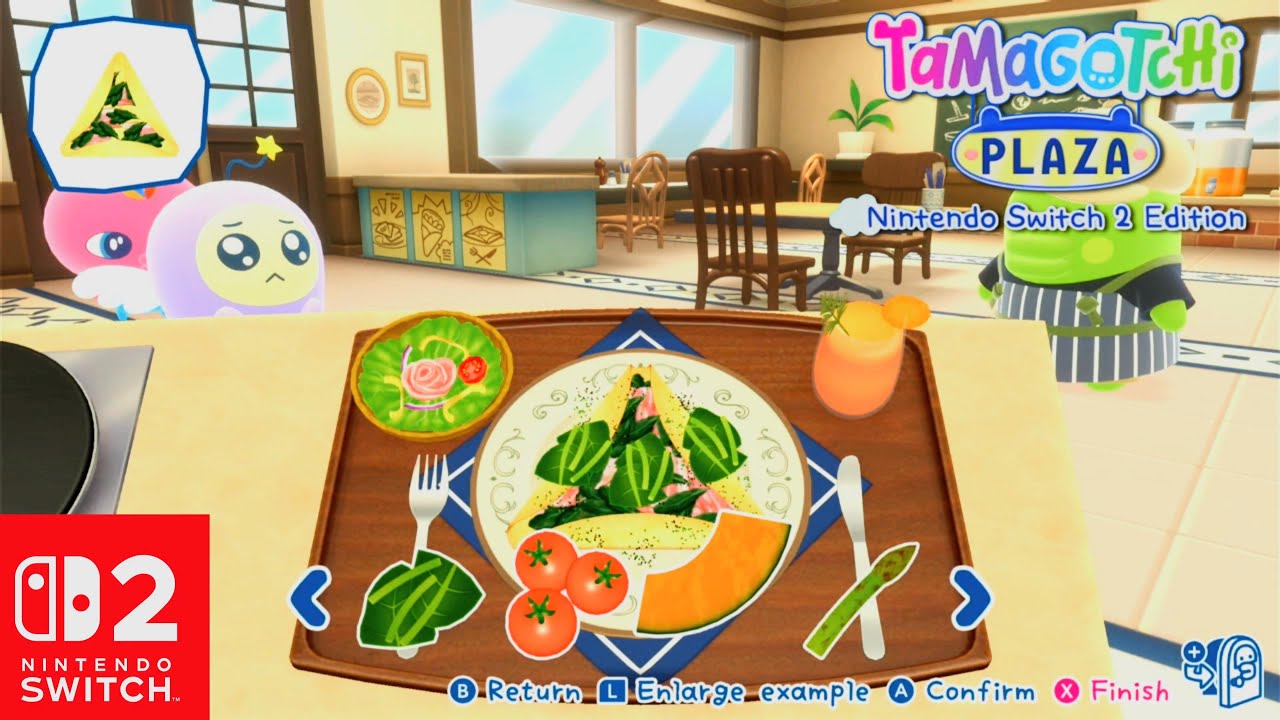 Tamagotchi Plaza | The Galette Shop Mini Game Kuchipatchi - Perfect Galette or bad - Switch 2