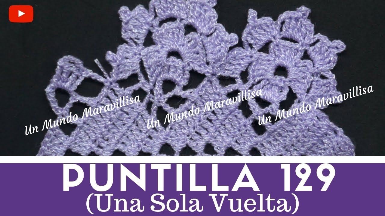 Puntilla 129 | Una sola vuelta | Puntillas Maribel