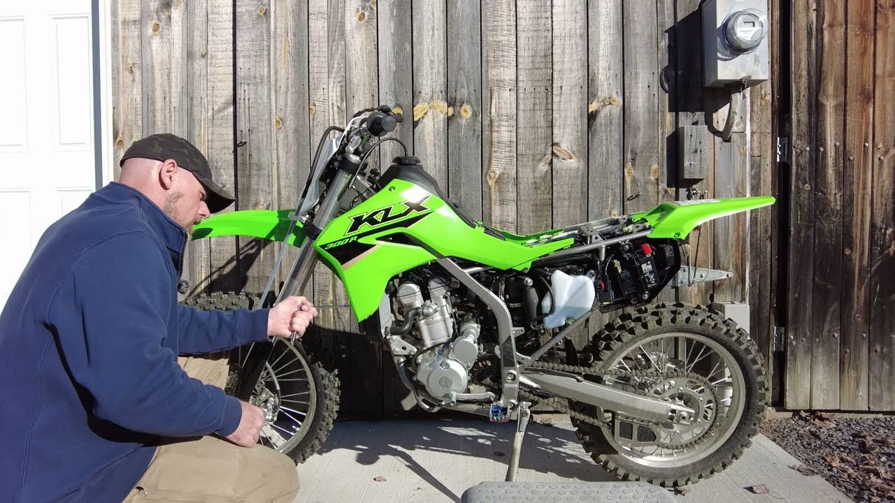 Kawasaki KLX300R Works Connection Hour Meter Install