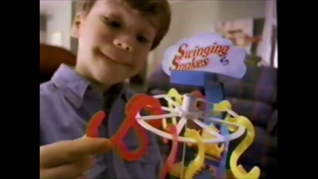 Retro Swinging Snakes Toy Board Game Commercial 90s