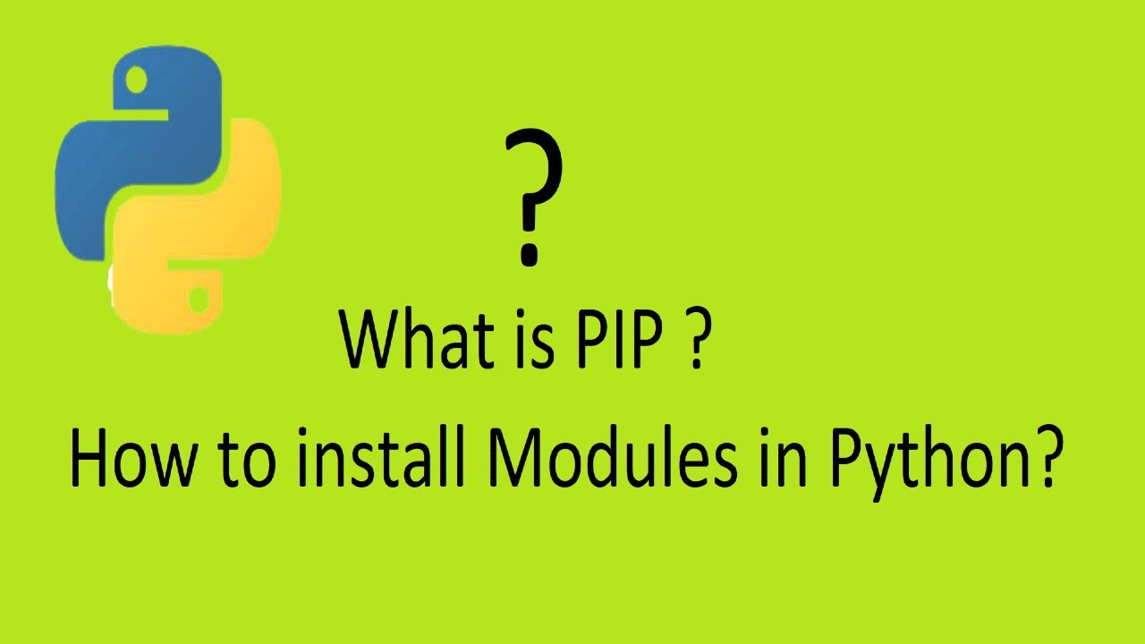 🔴 How to install modules packages in python