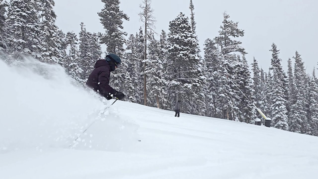 Breckenridge Ski Resort Peak 9 Powder Run 1/2/2025