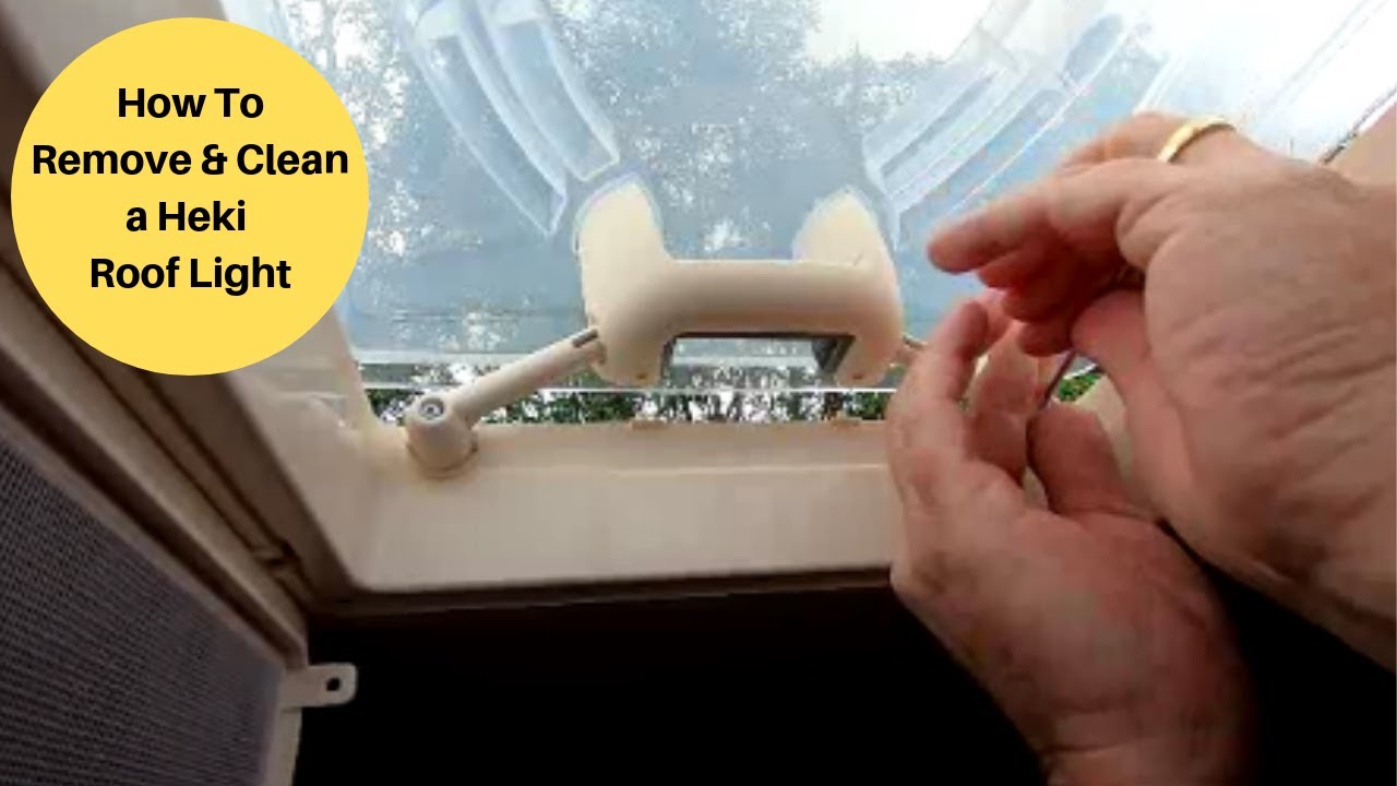 How to Remove and Separate a Caravan Roof Light For Cleaning