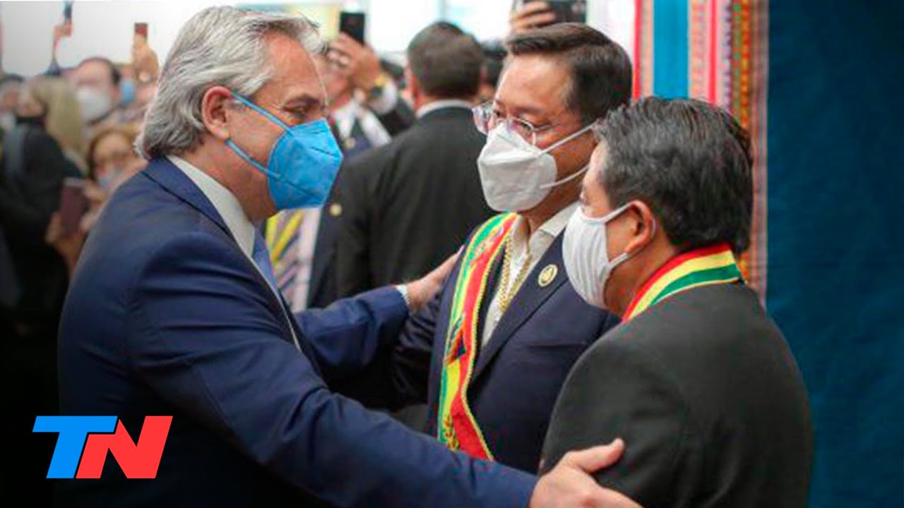 Alberto Fernández asistió a la jura de Luis Arce como Presidente de Bolivia