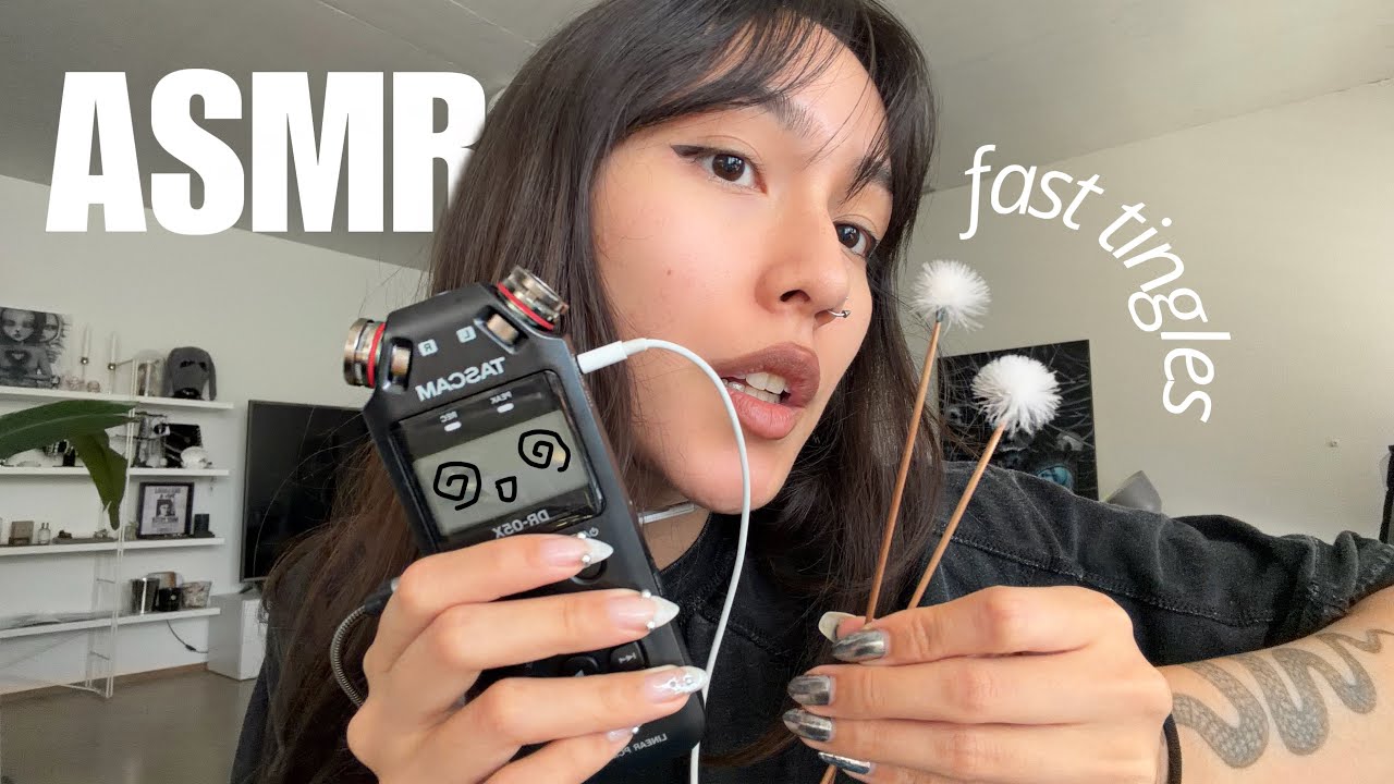 ASMR ☆ Fast & Aggressive TASCAM Tiggers for 100% TINGLES 