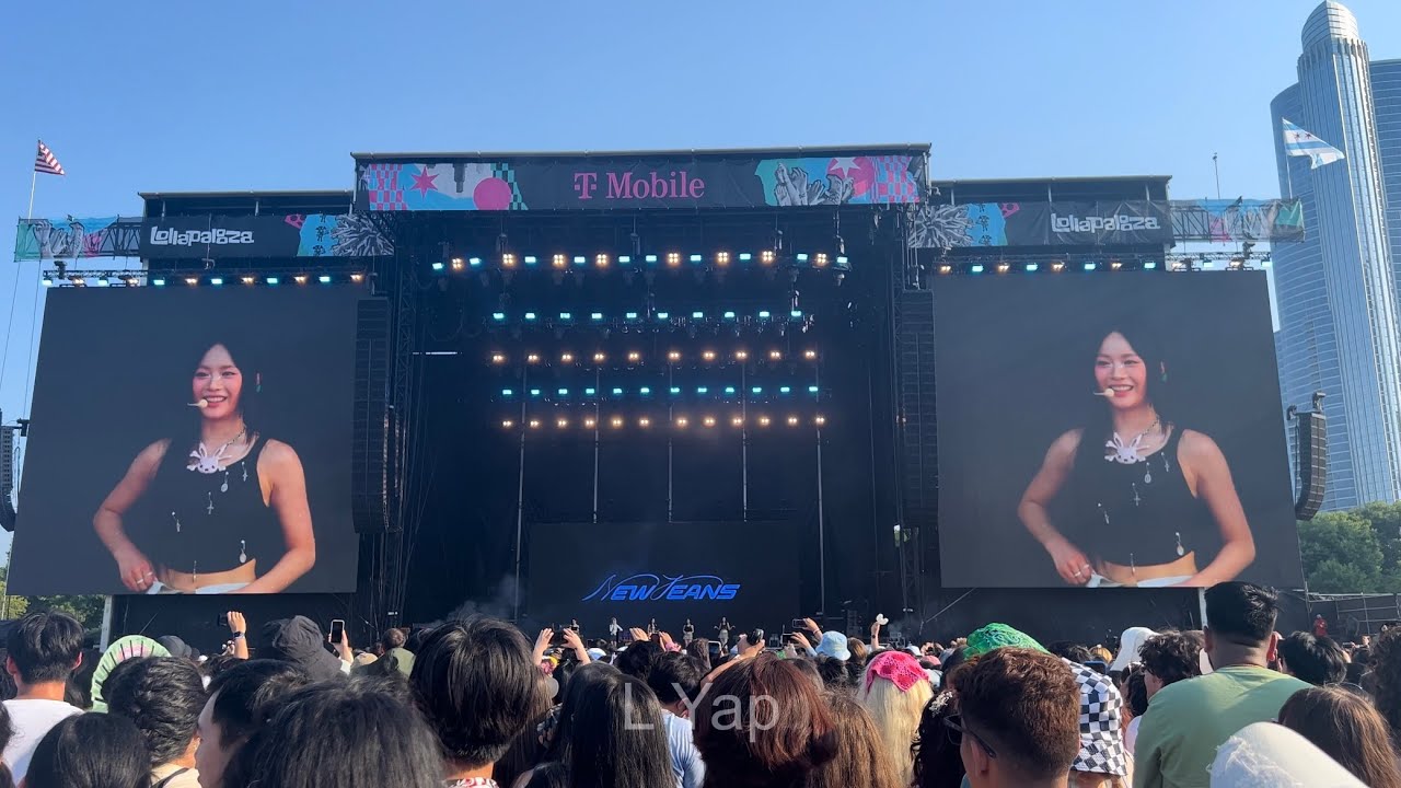 NewJeans Final Ment @ Lollapalooza Chicago 2023