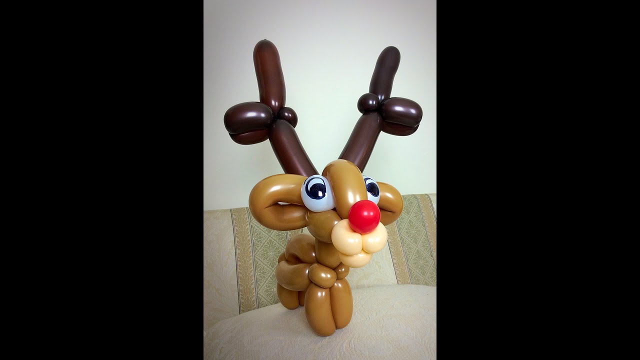 How to make a reindeer balloon