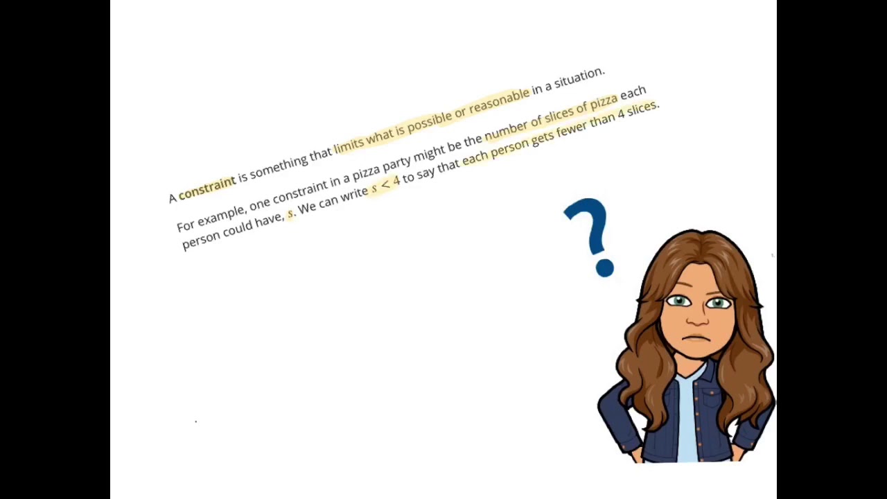 What are Constraints?