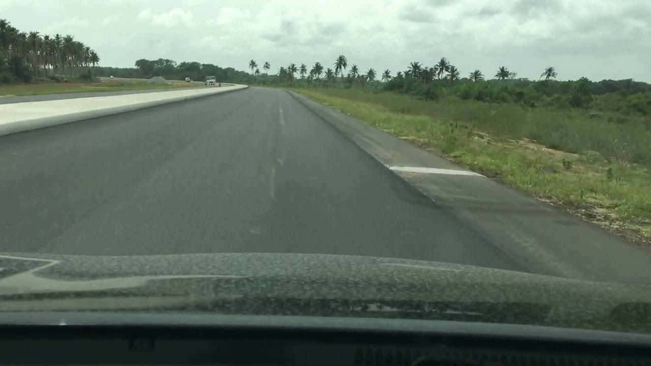 Autoroute Assinie  2eme couche de bitume finale, pourquoi choisir d'habiter à bassam- assinie