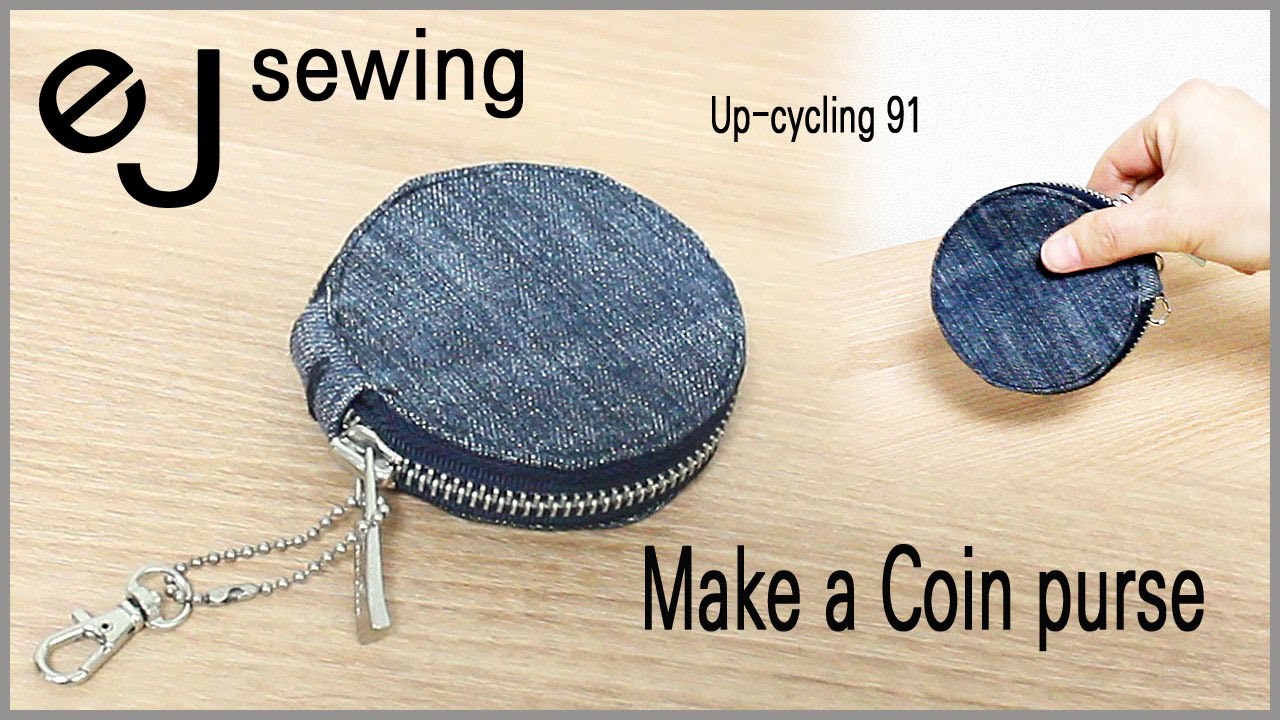 EJ-Up cycle 91/Make a Coin purse /RECYCLE JEANS | DIY BAG SEWING TUTORIALDIY/CRAFTS/동전지갑 만들기