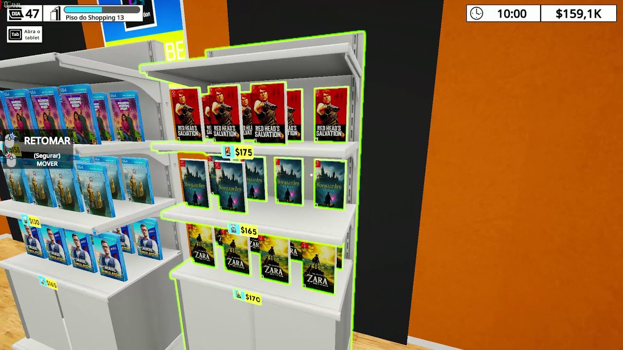 novas licenças de jogos MALL SIMULATOR simulador de shopping