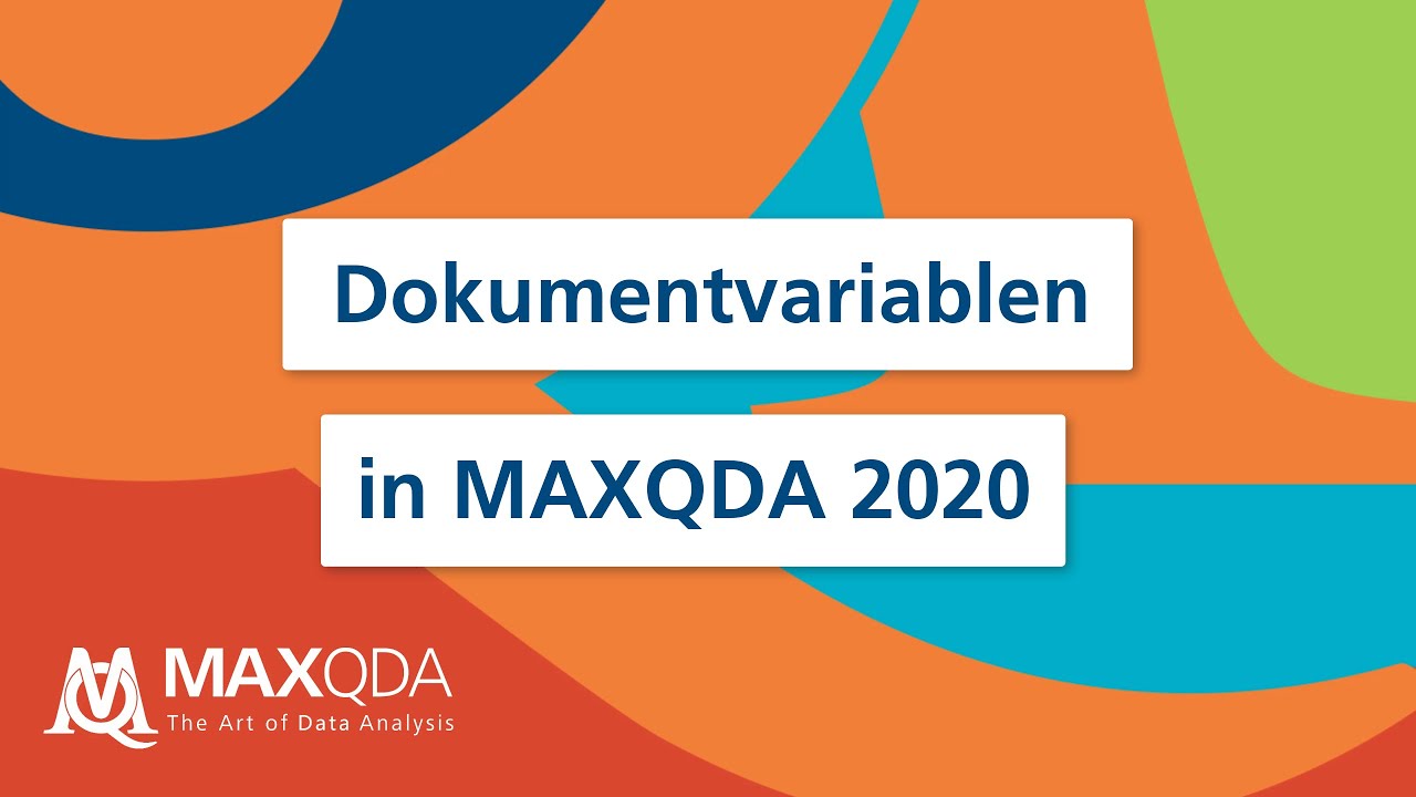 Dokumentvariablen in MAXQDA 2020