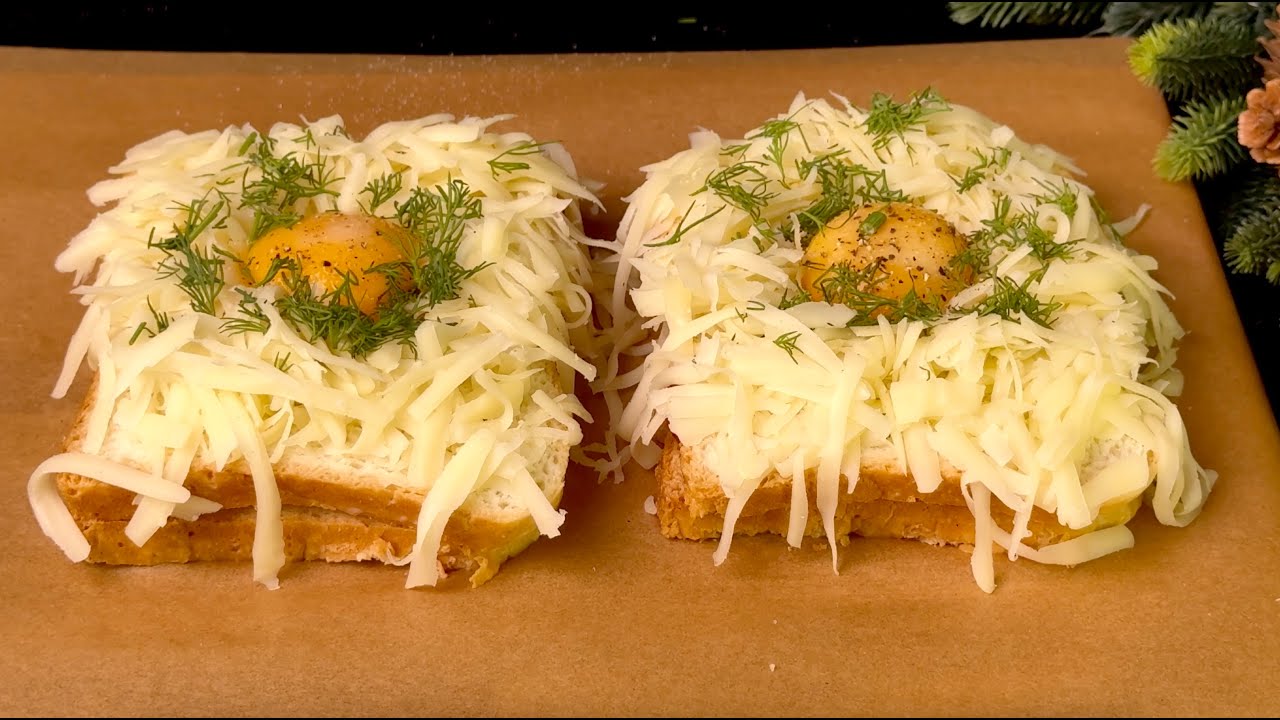 Frühstücksidee für jeden Tag – Einfach, schnell und lecker! Geniales Eier-Toast-Rezept in 5 Minuten