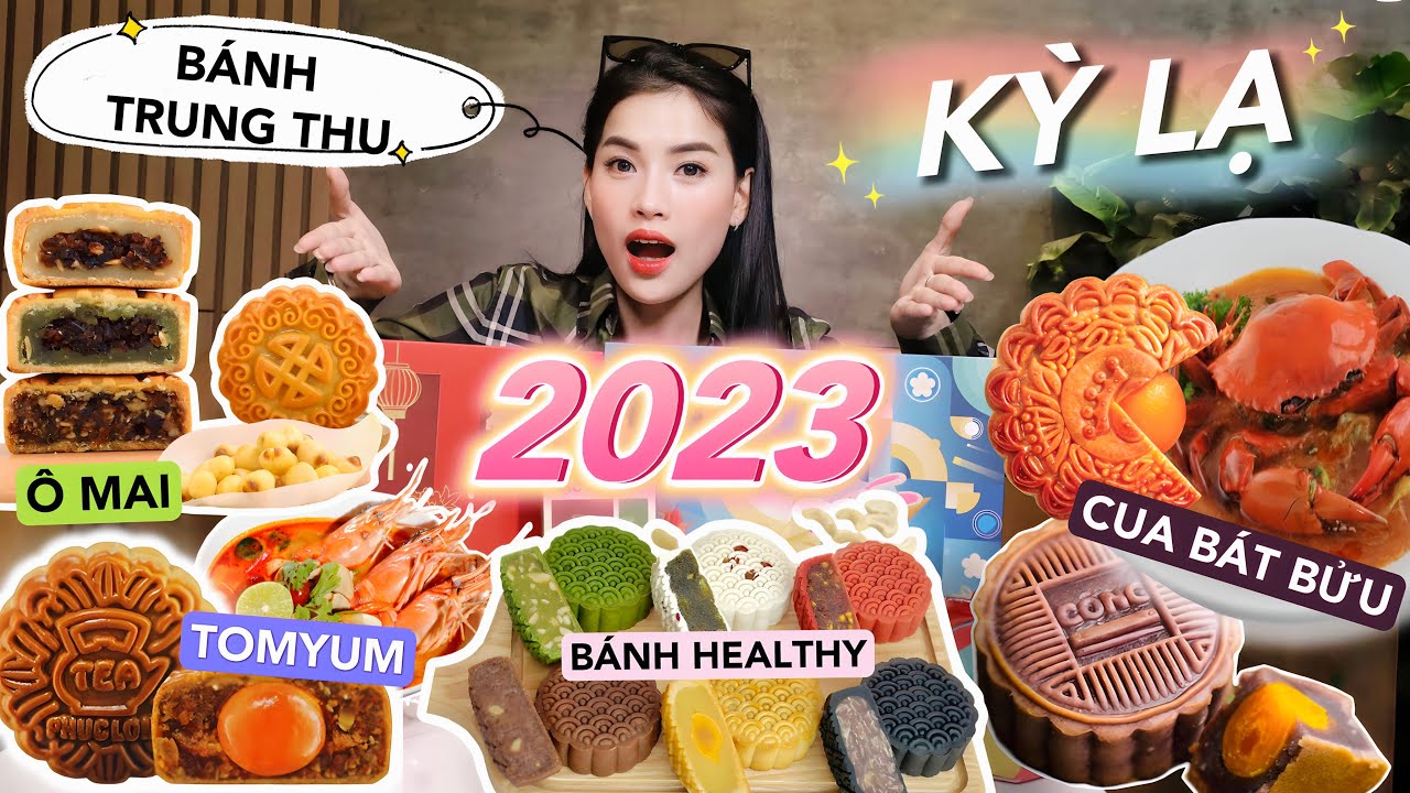 [Review] 21 vị Bánh Trung Thu KỲ LẠ 2023: Tomyum, Trà sữa, Cua bát bửu, Sò điệp, Ô mai, Sữa chua…