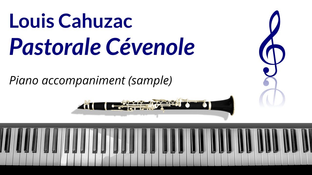 Cahuzac Pastorale Cevenole - piano accompaniment backing track (sample/demo)