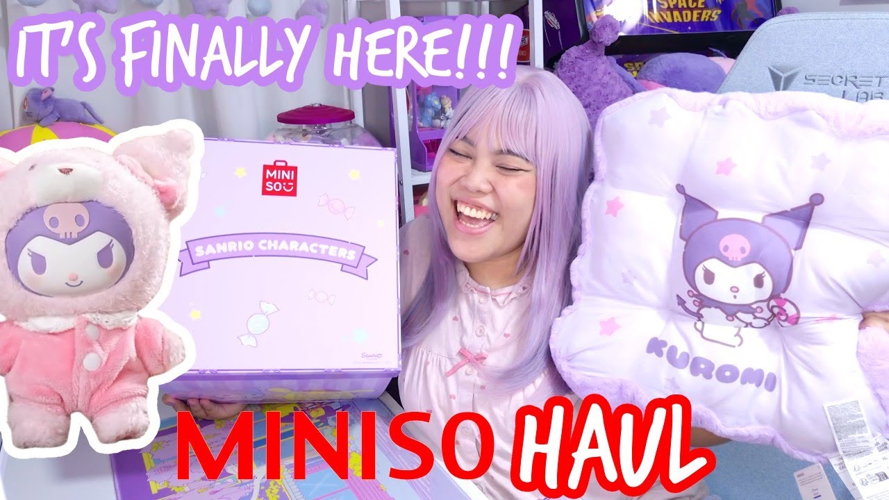 FINALLY IT&rsquo;S HERE! Kuromi sanrio shopping!! Miniso Haul Philippines