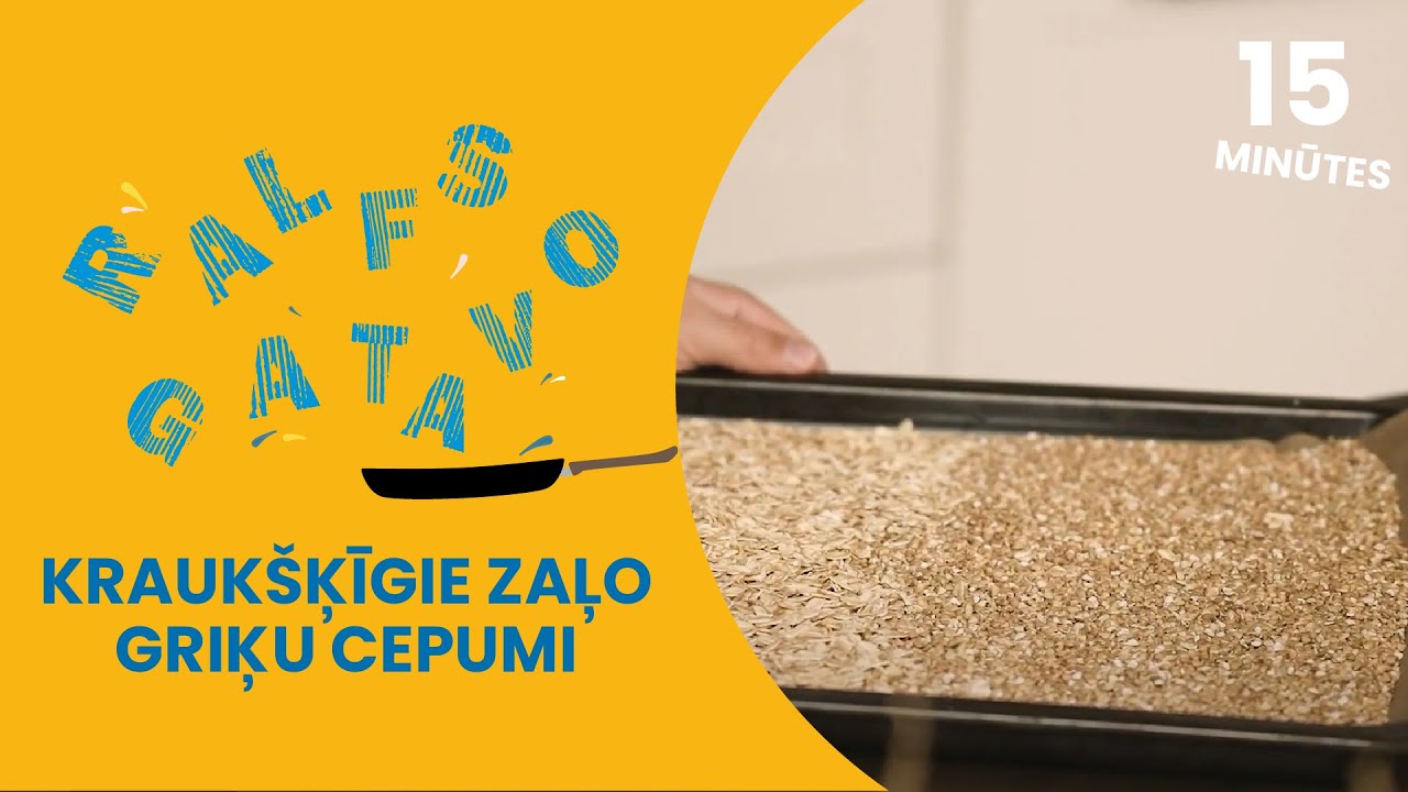 RALFS GATAVO | Kraukšķīgie zaļo griķu cepumi | 4. sezona 7. sērija