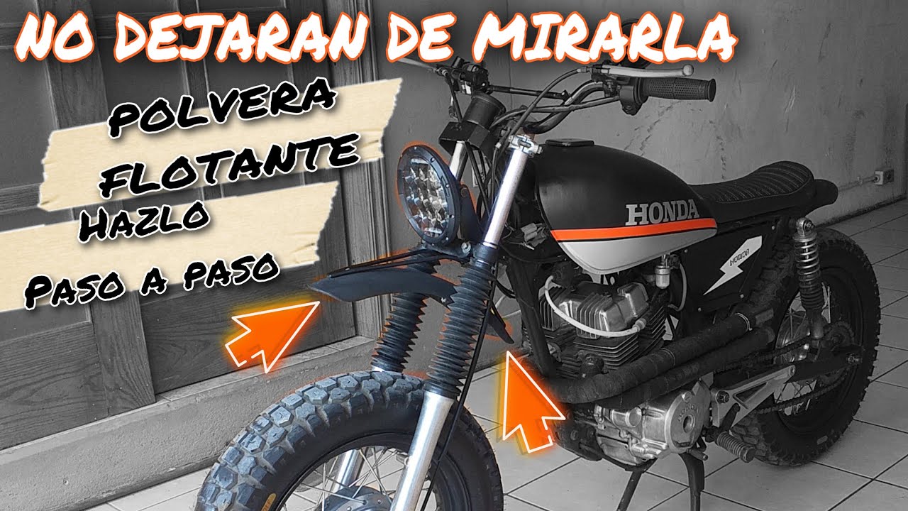 Incre&iacute;ble Modificaci&oacute;n para tu moto Scrambler / Polvera Flotante