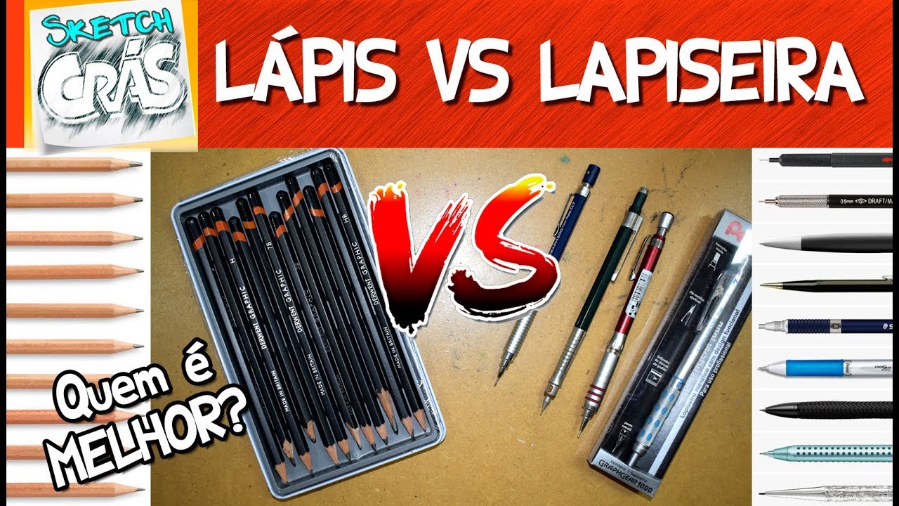 LÁPIS VS LAPISEIRA , Quem é o MELHOR para desenhar? - Sketch Crás