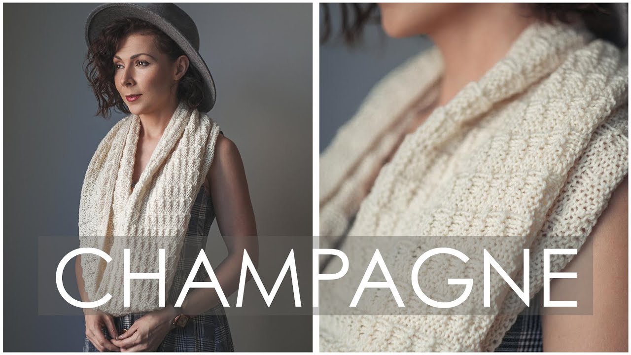 How to Knit This Gorgeous Champagne Cowl - Easy pattern for beginners
