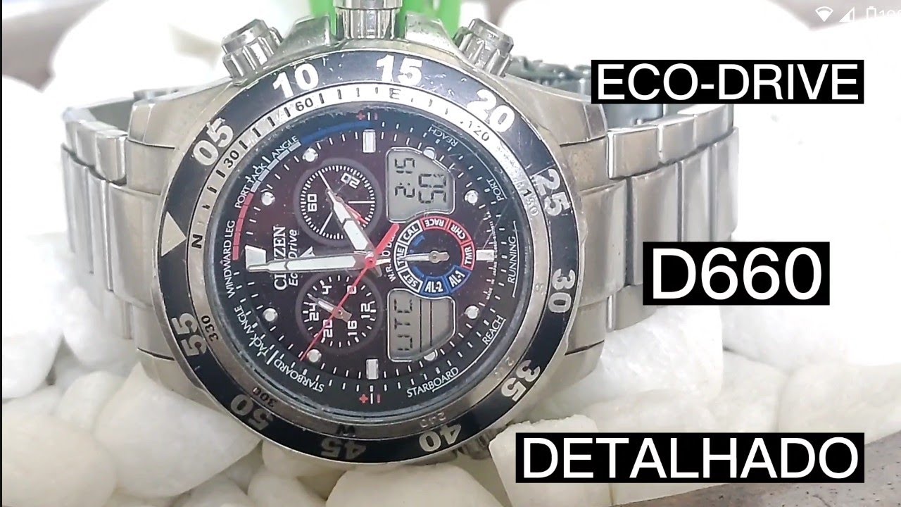 A COMPLICAÇÃO SENDO MOSTRADA DE MANEIRA SIMPLES E DETALHADA - CITIZEN ECO-DRIVE C660